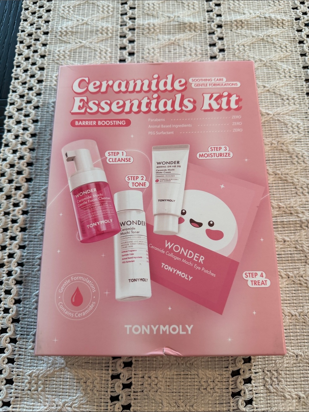 TONYMOLY Wonder Ceramide Essentials Kit Pink NWT